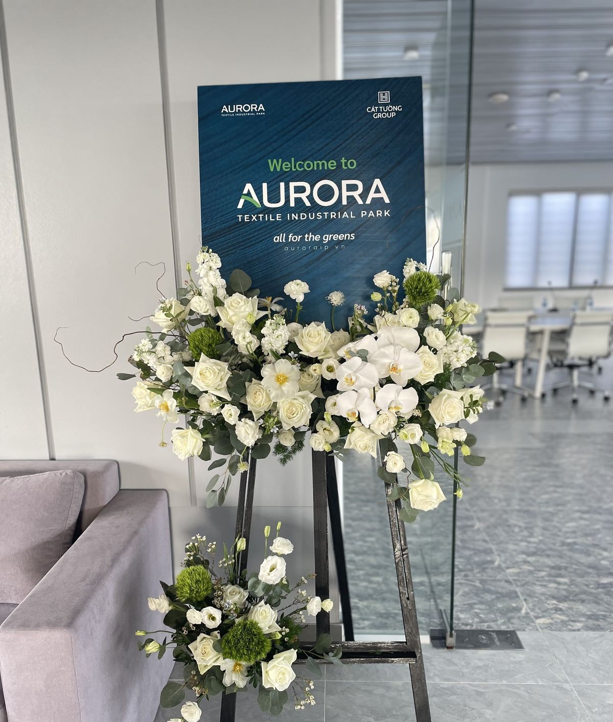 Conference hall branding